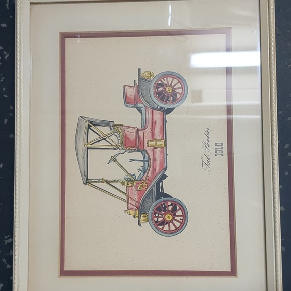 Vintage frames car prints set of 5 - Picture 6 of 7